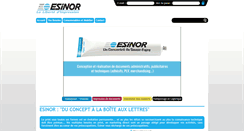 Desktop Screenshot of esinor.fr