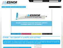 Tablet Screenshot of esinor.fr